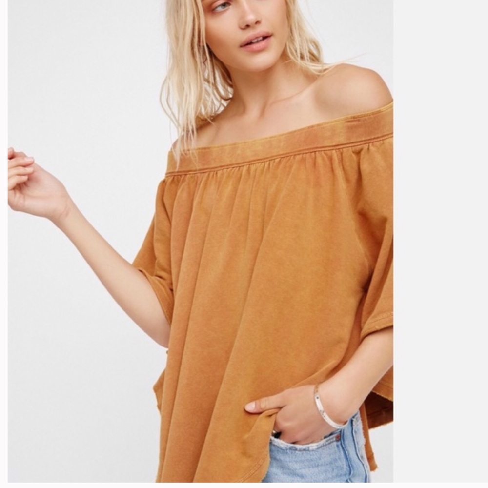 Free People Kiss Me Off Shoulder Top